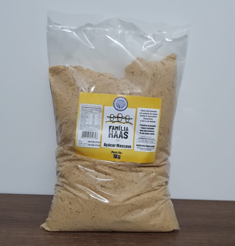 Açúcar Mascavo Família Haas - 1 kg