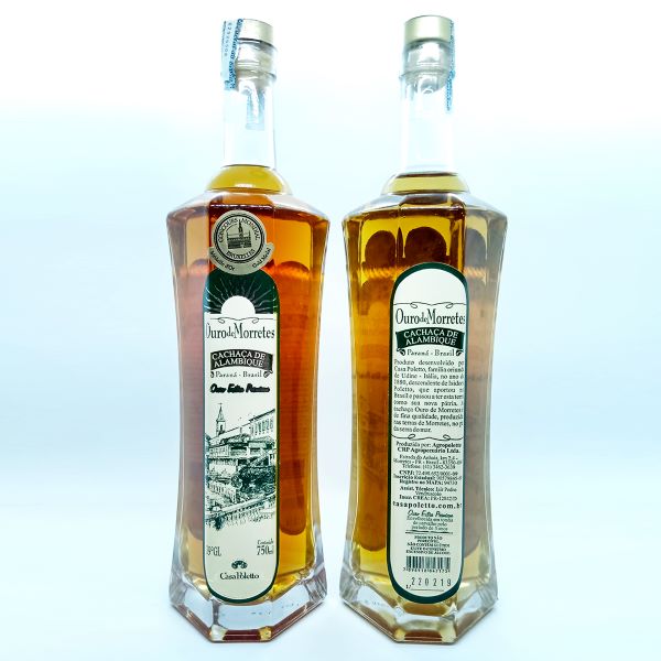 Cachaça Ouro Extra Premium Carvalho 5 anos- Ouro de Morretes