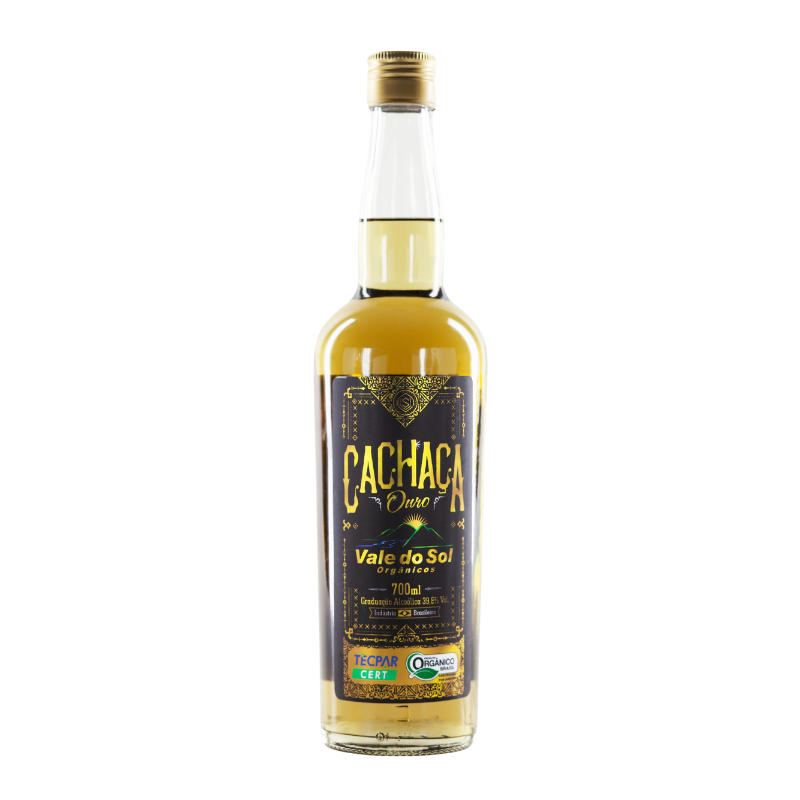 Cachaça Ouro 700ml - Vale do Sol Orgânicos 