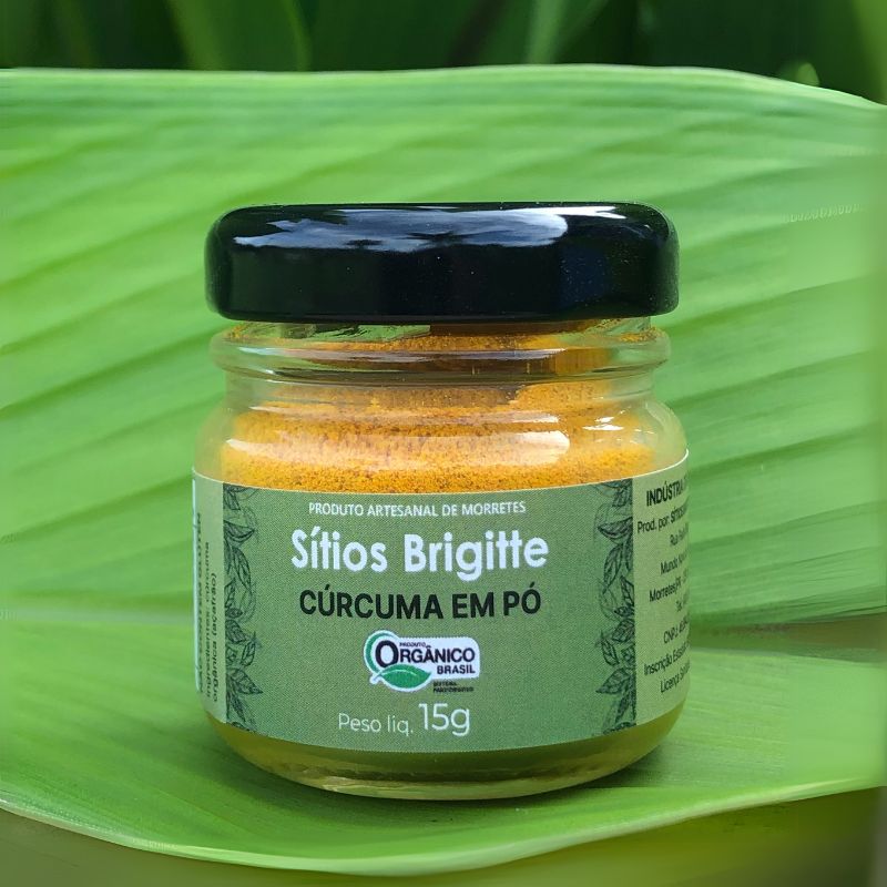 Cúrcuma em Pó Orgânica 15g– Sítios Brigitte