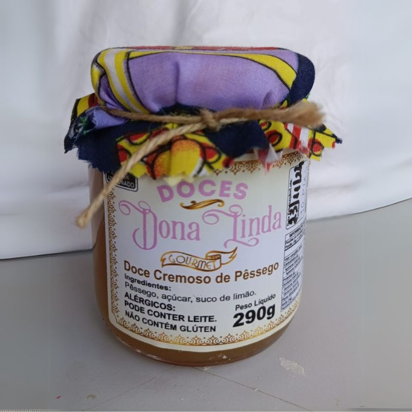 Doce Gourmet de Pêssego (290g)- Doces Dona Linda