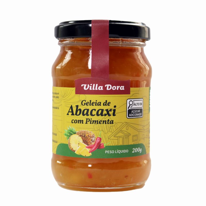 Geleia de Abacaxi com Pimenta (200g)- Villa Dora