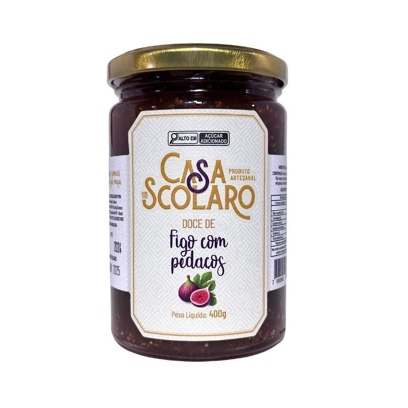 Doce de Figo com Pedaços 400g - Casa Scolaro