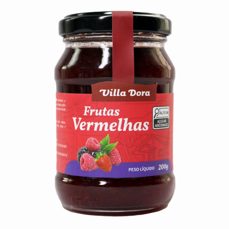 Geleia de Frutas Vermelhas (200g)- Villa Dora