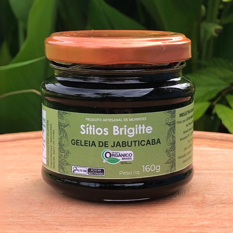 Geleia de Jabuticaba Orgânica 160g– Sítios Brigitte