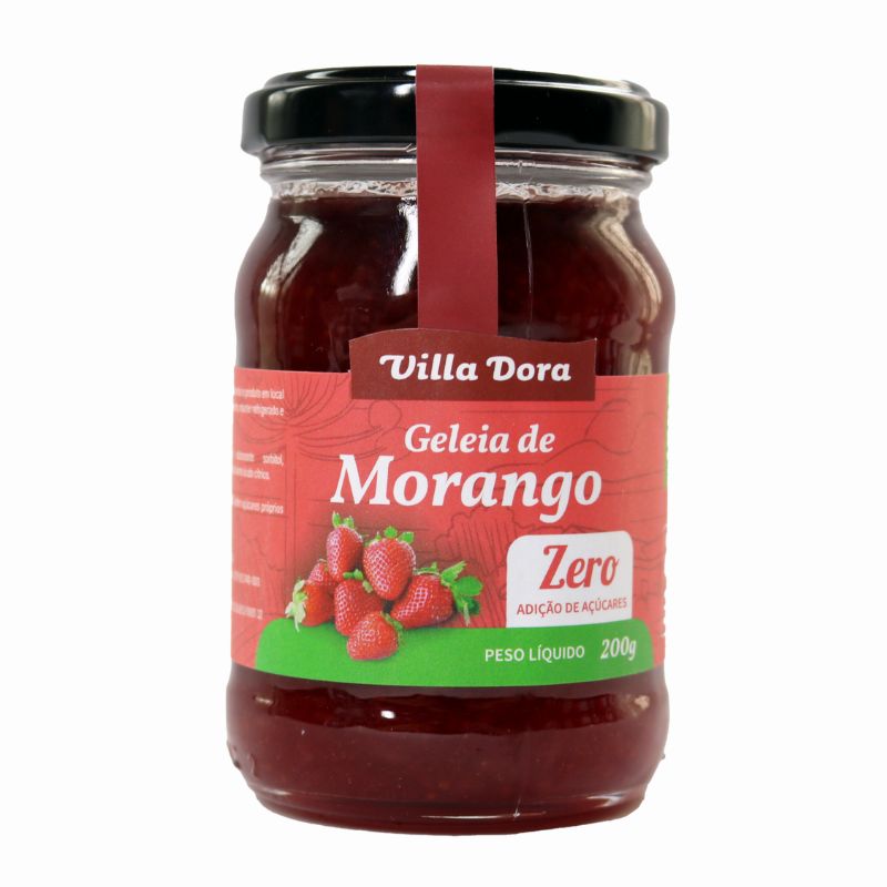 Geleia de Morango 0% Açúcar (200g)- Villa Dora