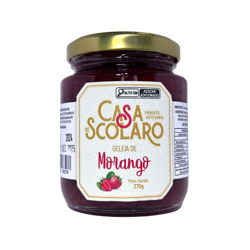 Geleia de Morango 270g - Casa Scolaro