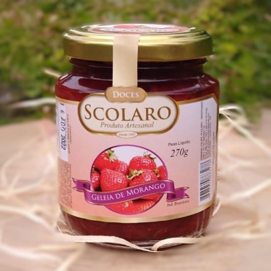 Geleia de Morango 270g - Doces Scolaro