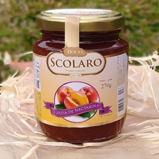 Geleia de Nectarina 270g - Doces Scolaro