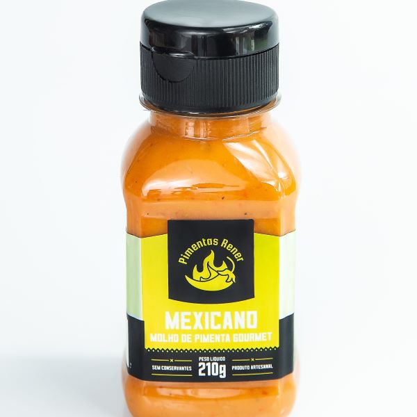 Molho de Pimenta Gourmet "Mexicano"- Pimentas Rener - 210g