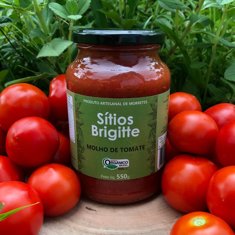 Molho de Tomate Orgânico 550g– Sítios Brigitte