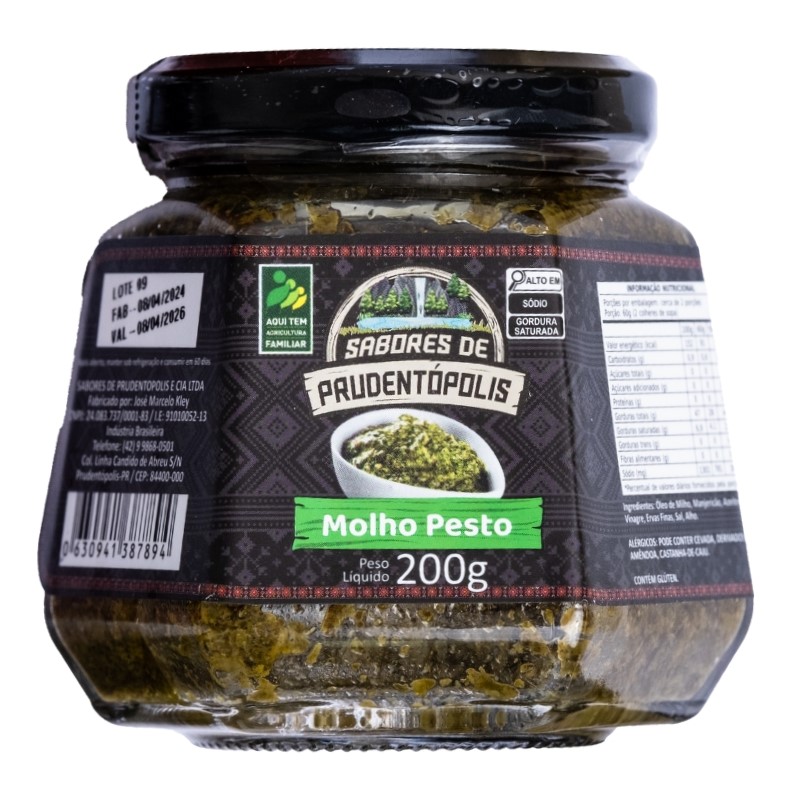 Molho Pesto- Sabores de Prudentópolis