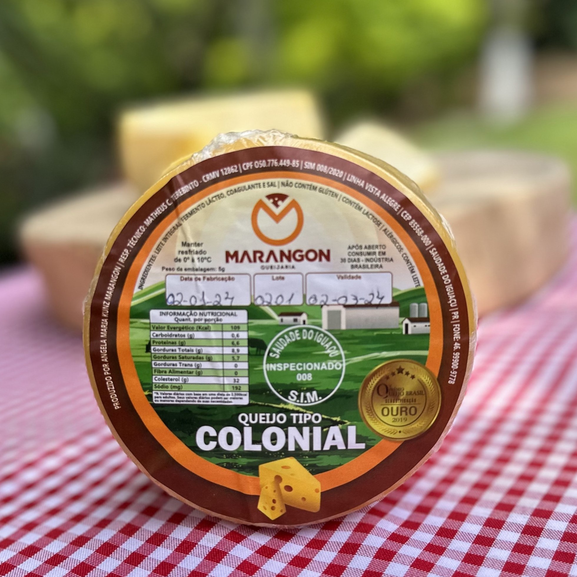 Queijo Colonial- Queijaria Marangon