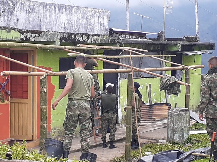Soldados recuperan Hogar del Anciano