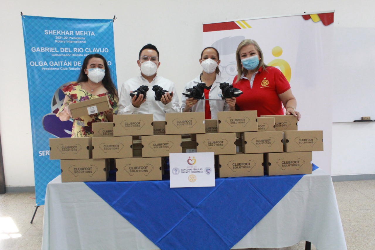 50 férulas para la  Clínica Ponseti del Hospital Federico Lleras Acosta