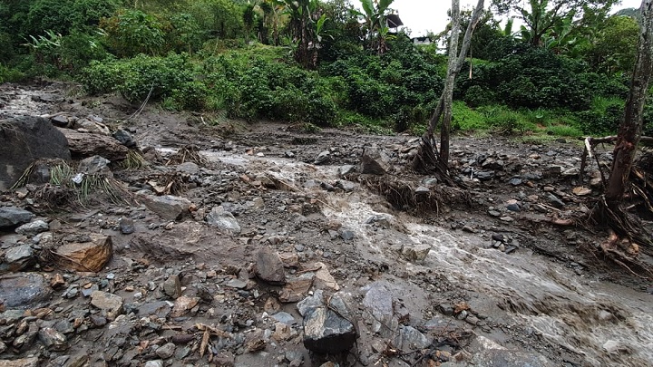 Desaparecida menor de 3 años en creciente del río Bermellón