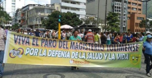 Mañana y el jueves paro nacional del magisterio, el Tolima se suma