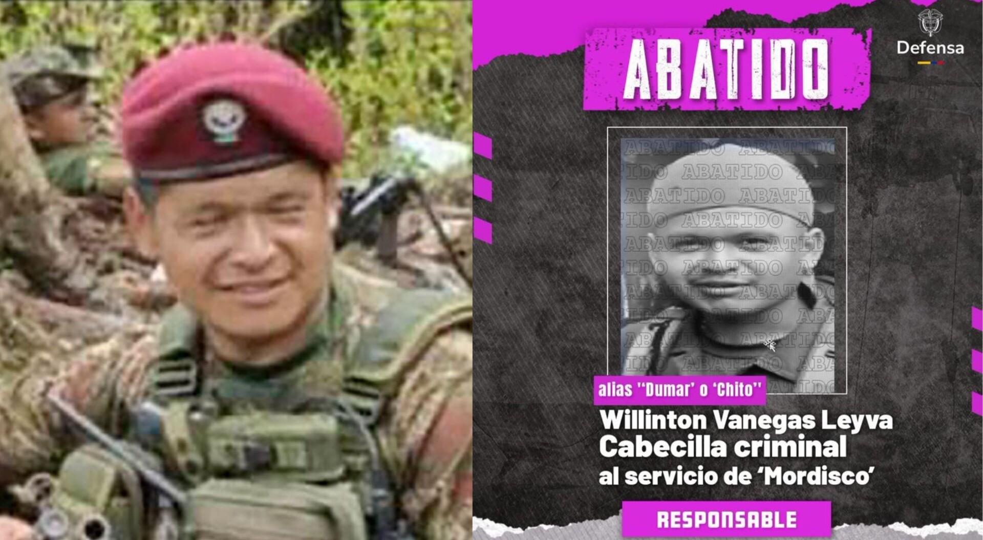 Abatieron a alias Dumar, peligroso cabecilla de las disidencias de las Farc