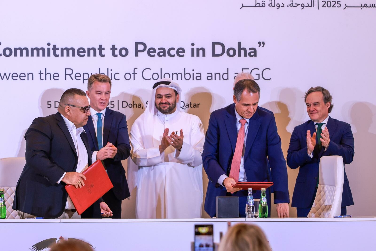 Colombia y el (a)EGC avanzan en su ruta de paz con respaldo del Gobierno de Catar