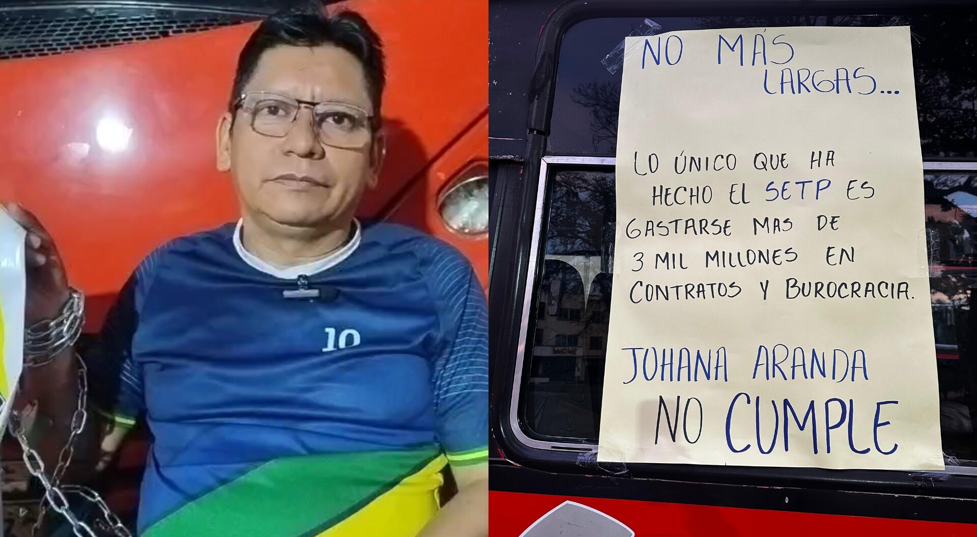 Al sol y al agua: transportadores cumplen seis días de huelga en Ibagué