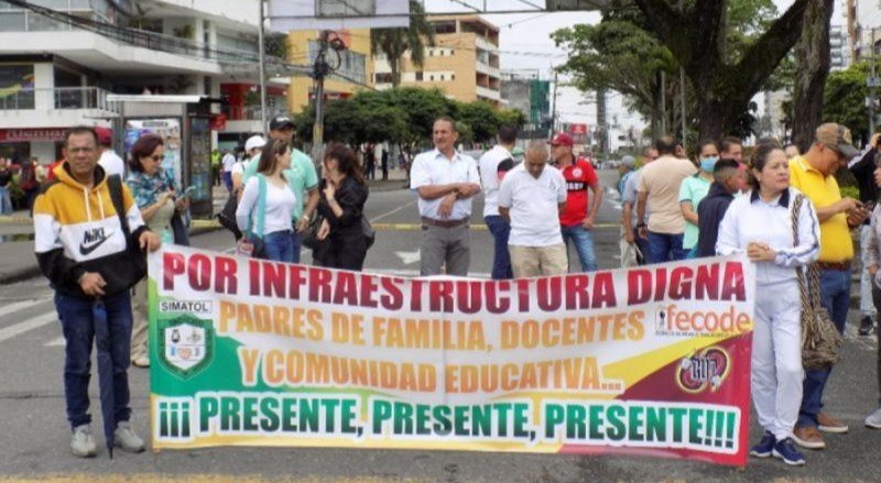 Así será la movilización de Fecode que se tomará el centro de Ibagué este jueves