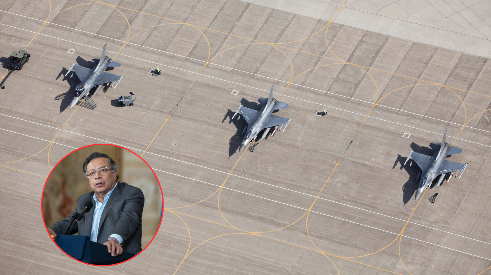“Después de medio siglo, la Fuerza Aeroespacial Colombiana tendrá una flota de aviones decente”: presidente Petro