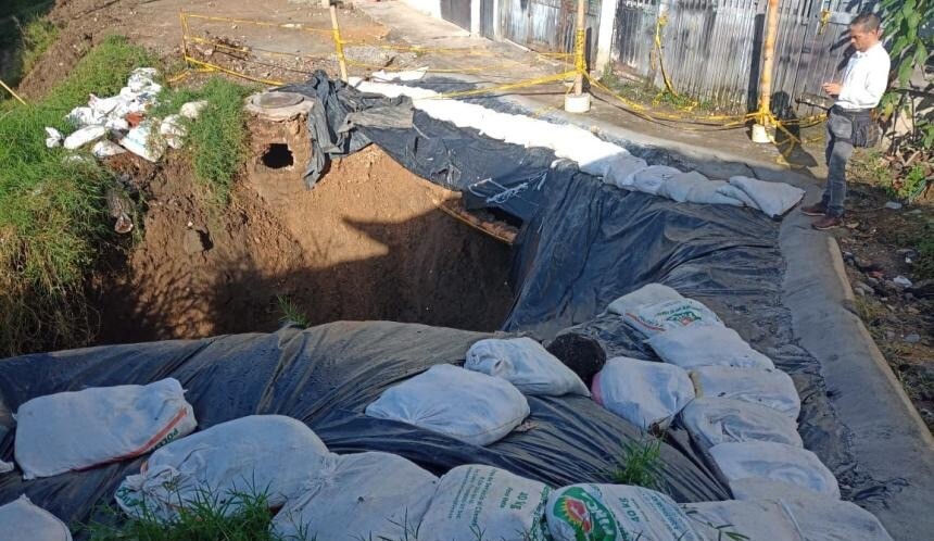 Siete familias del Barrio San Pedro Alejandrino de Ibagué en peligro por daño de tubería