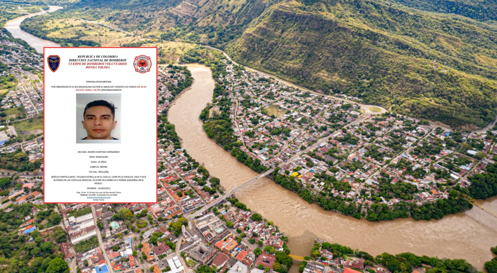 Buscan a tres hombres desaparecidos en el río Magdalena