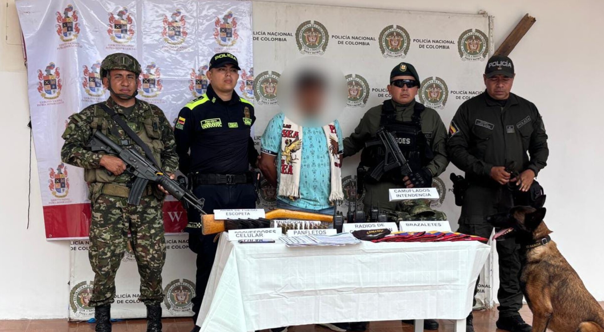 Capturado 'Gardel', jefe de logística de las disidencias en Chaparral