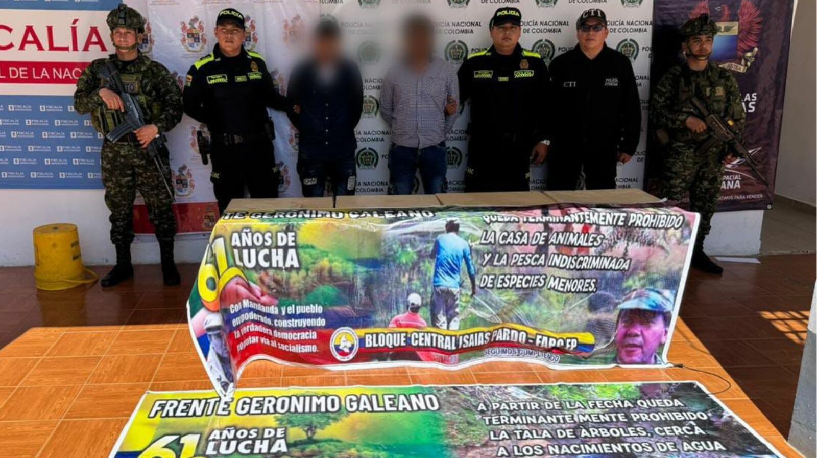 Capturados alias ‘El Indio’ y ‘El Tuerto’ en operativo contra las disidencias en el Tolima