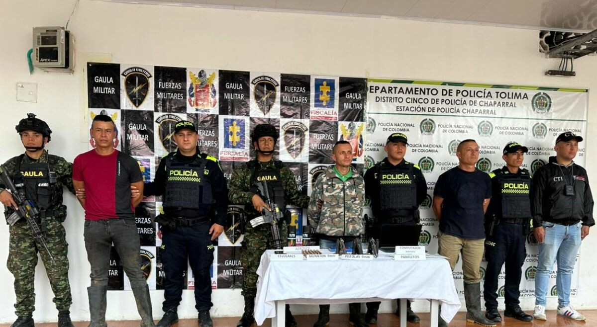 Capturan a cabecilla financiero del Frente Gerónimo Galeano en el sur del Tolima
