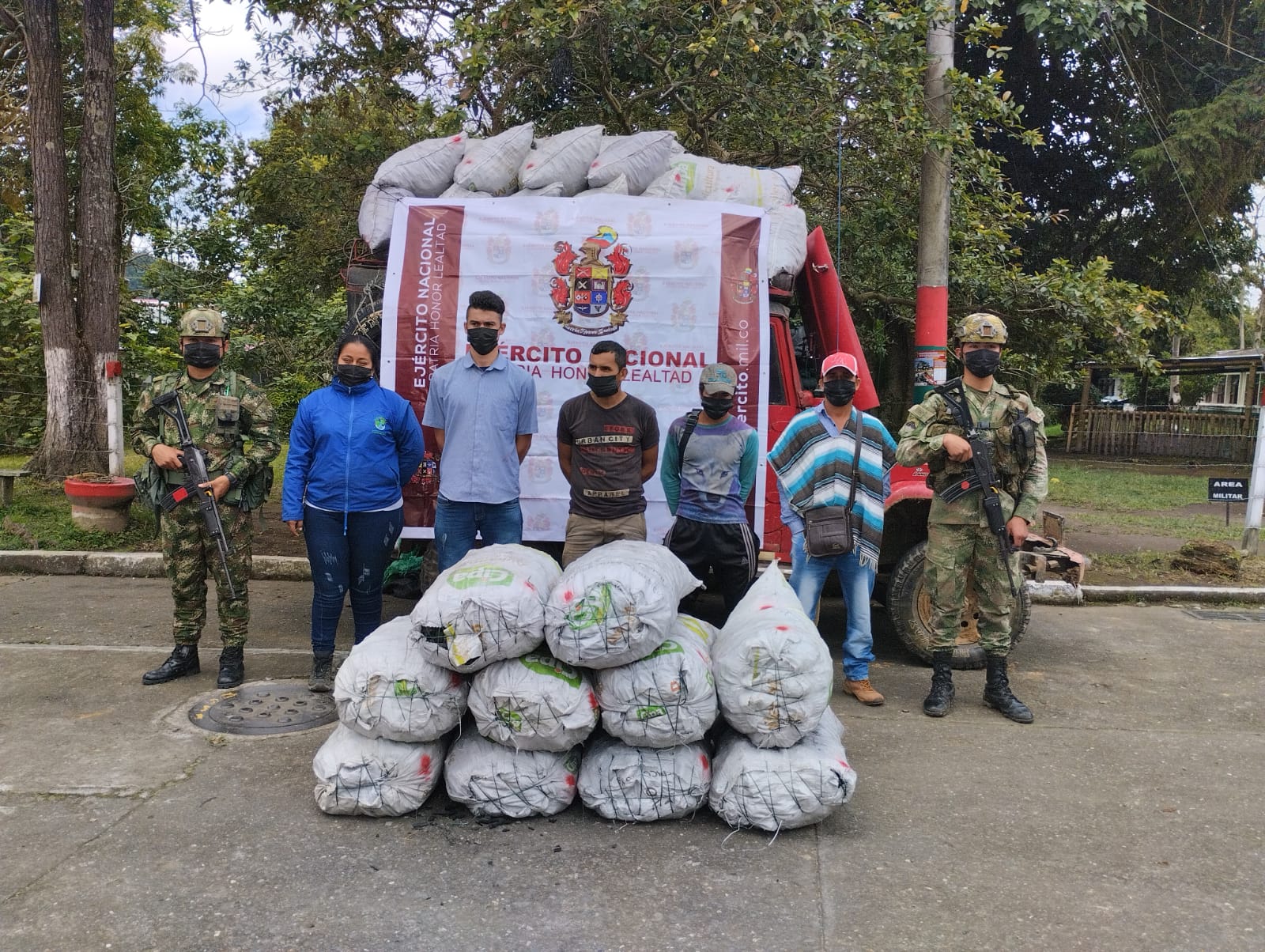 Capturan a cuatro hombres por minería ilegal en el norte del Tolima