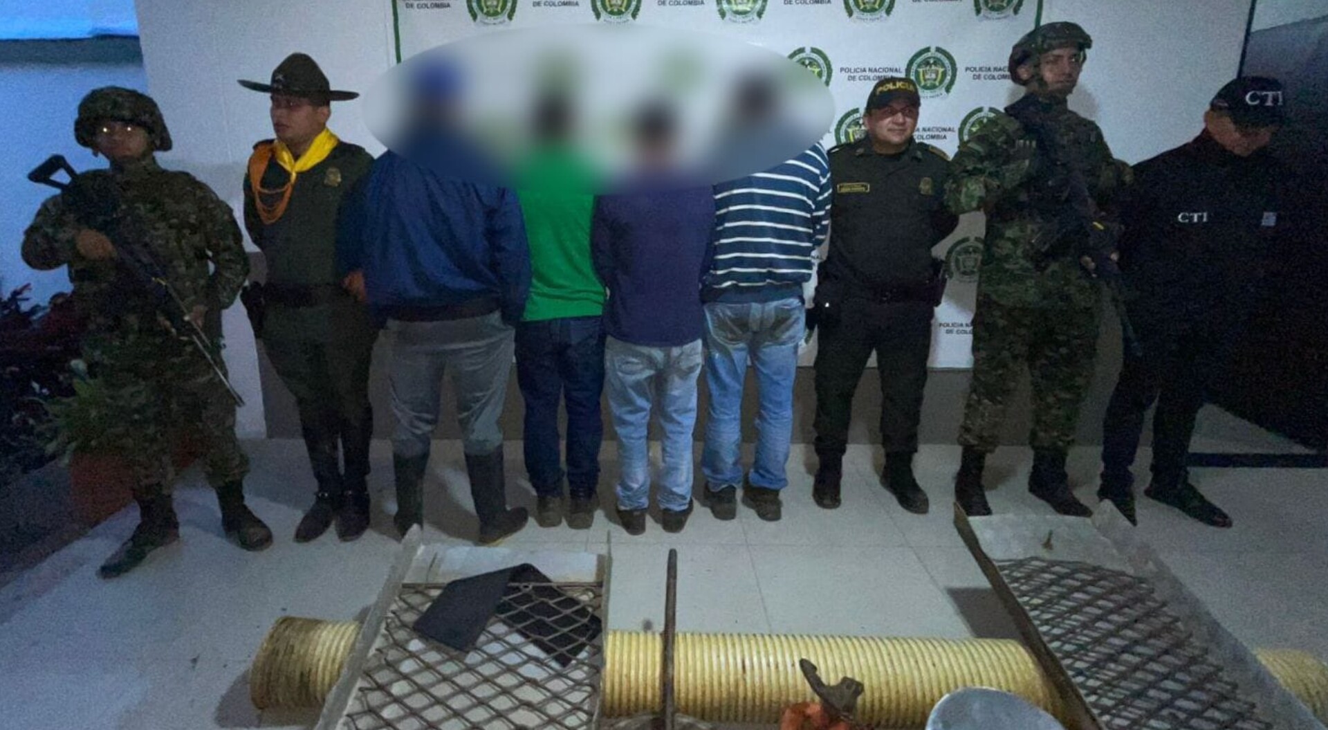 Capturan a siete hombres por la extracción ilegal de oro en el Líbano