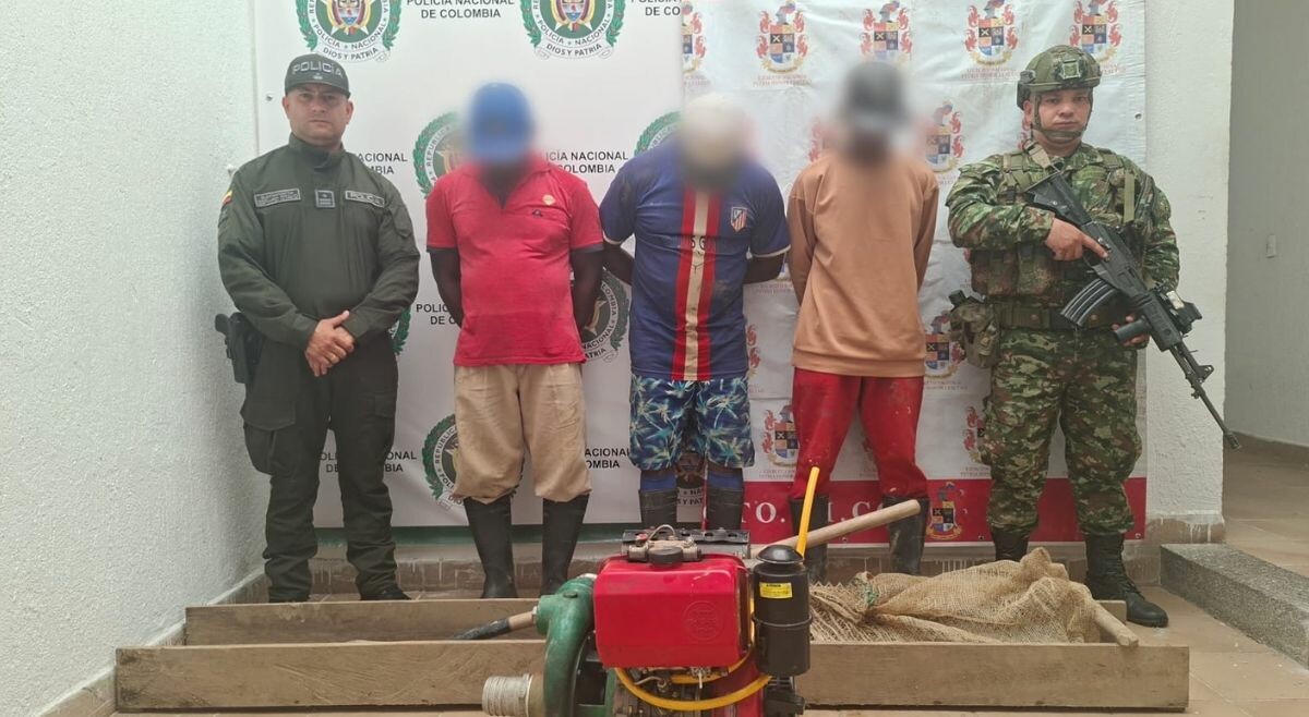 Capturan a tres personas por presunta minería ilegal en Coyaima