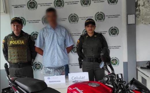 Capturan a un hombre con 3.5 kilos de marihuana en Ibagué