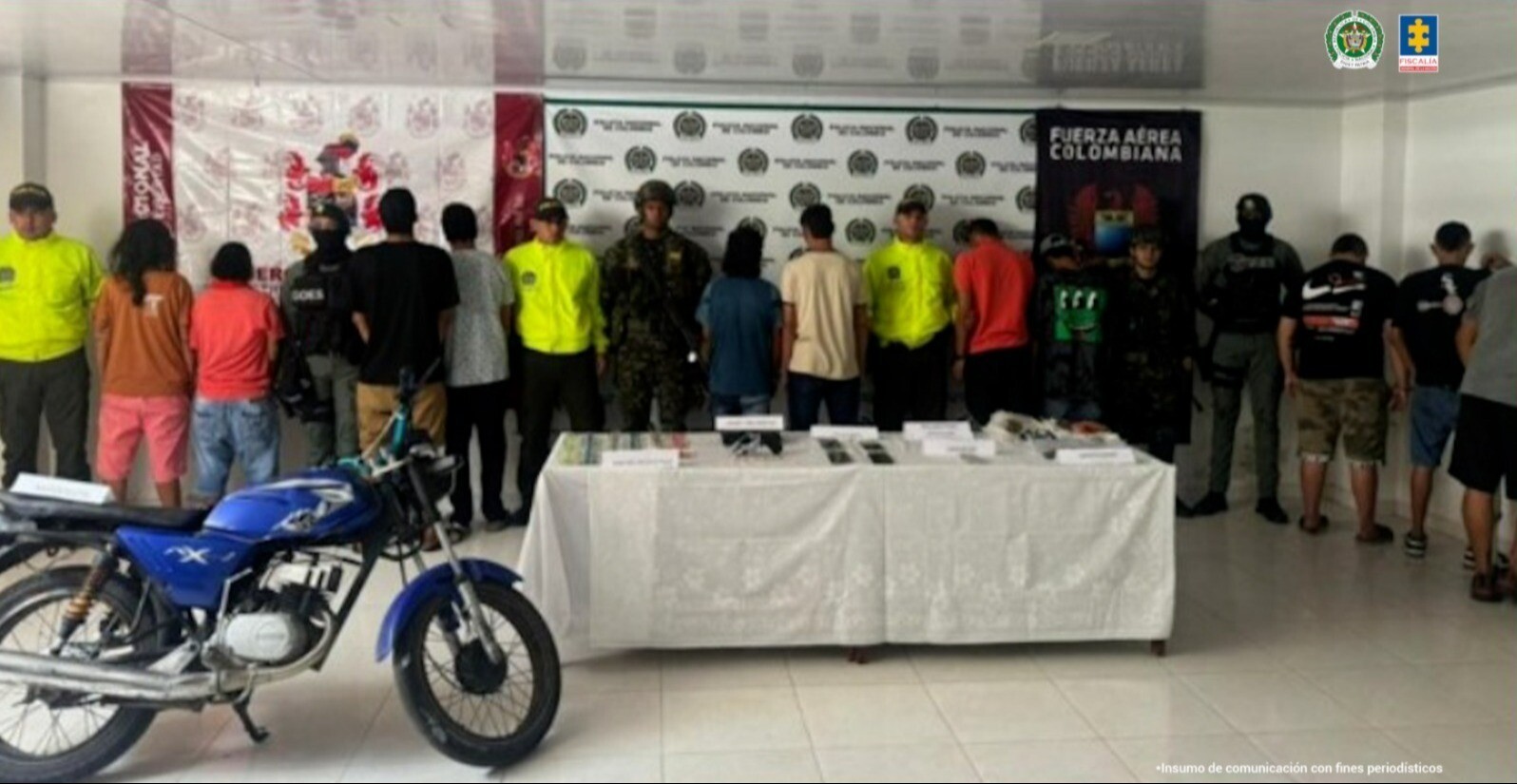 Cárcel para 10 presuntos vendedores de drogas en Armero Guayabal