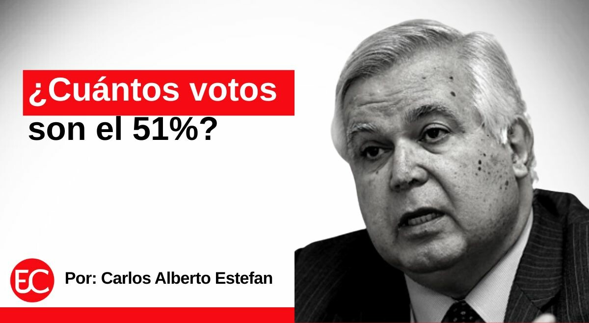 ¿Cuántos votos son el 51%?