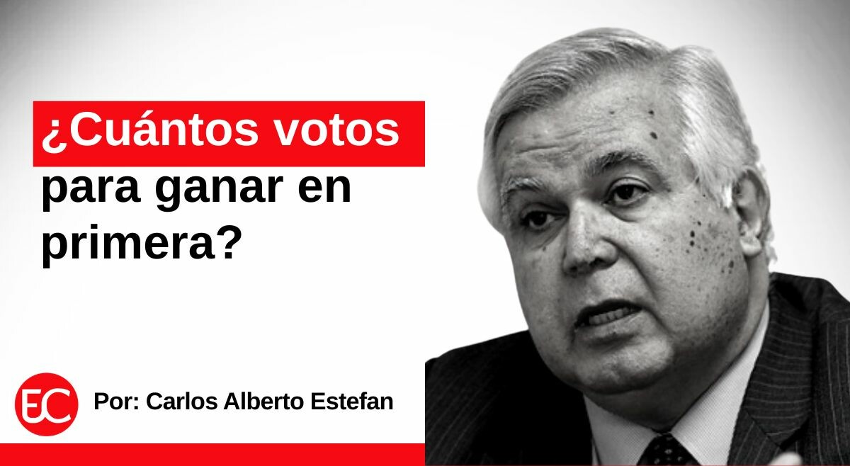¿Cuántos votos para ganar en primera?
