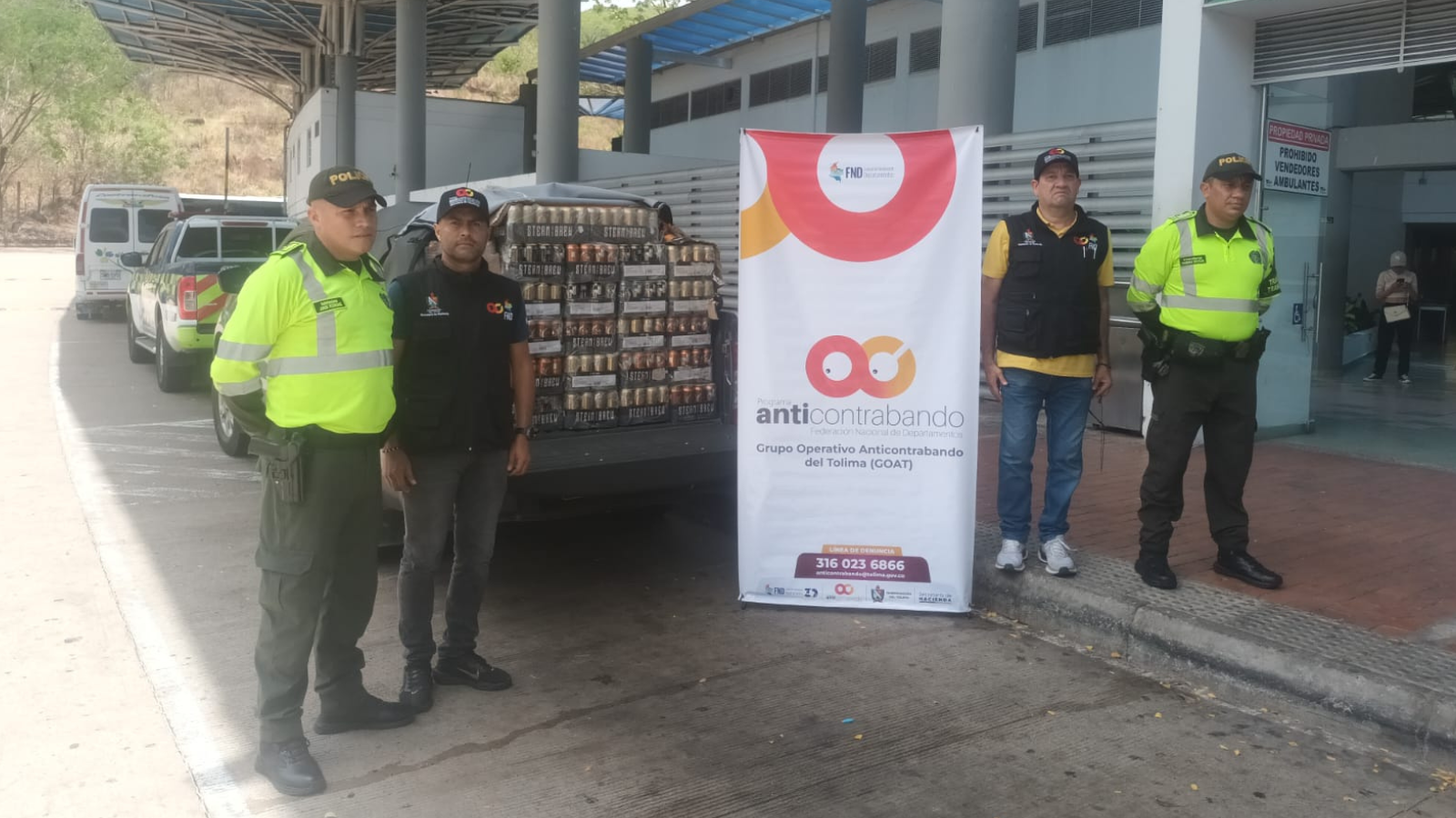 Incautan cerveza de contrabando avaluada en $32 millones