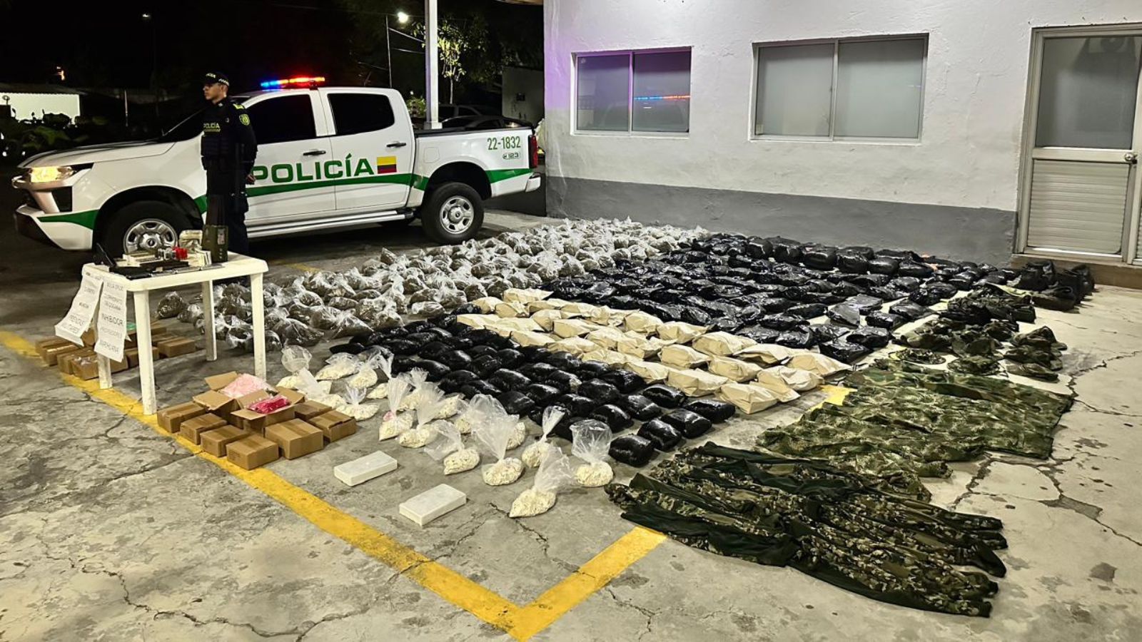 En zona rural de Falan policía dio duro golpe al narcotráfico