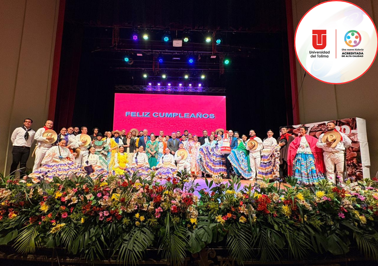 La Universidad del Tolima conmemoró su aniversario número 80 con una gala de arte, cultura y reconocimientos.