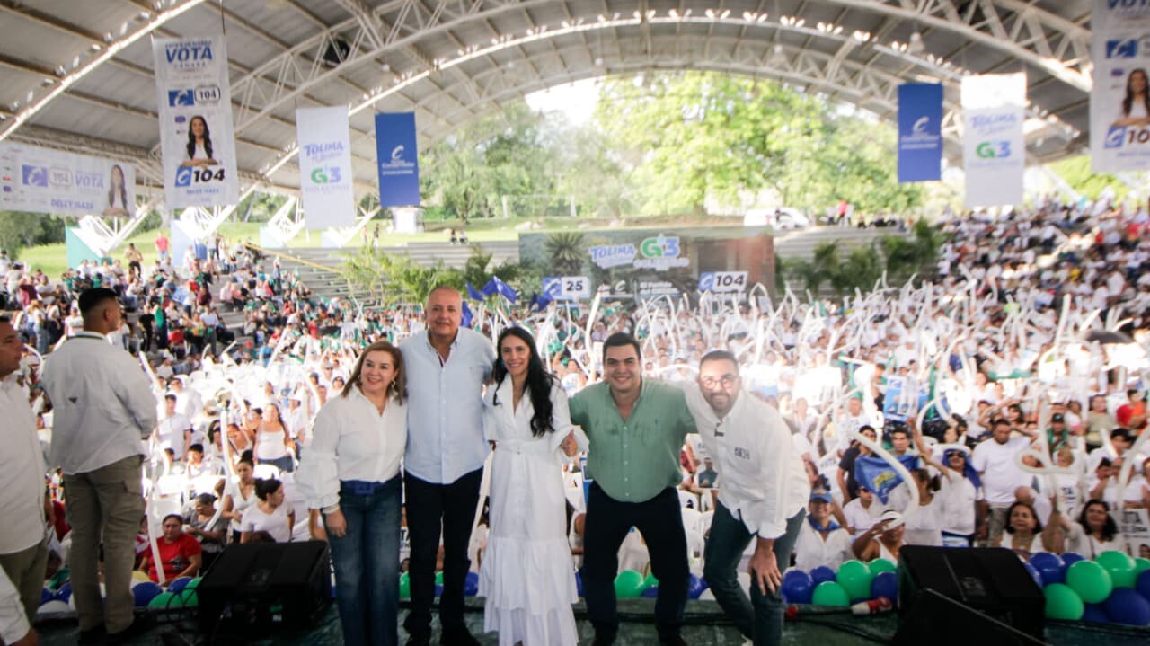 Concentraciones masivas de Delcy Isaza y Santiago Barreto en el Tolima