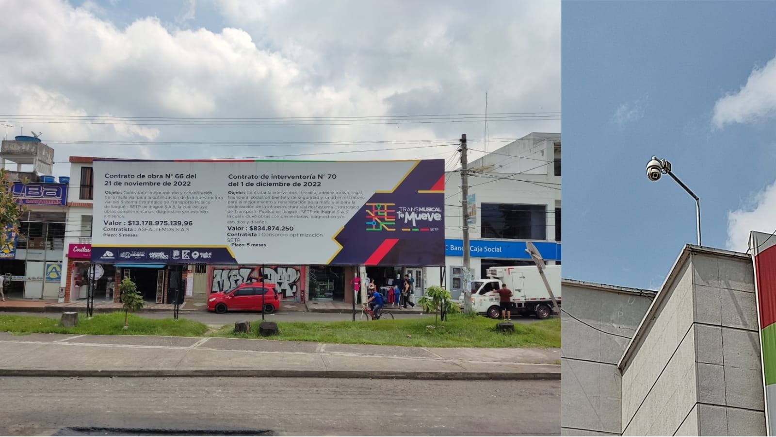 Denuncian aumento de inseguridad por valla de la Alcaldía de Ibagué