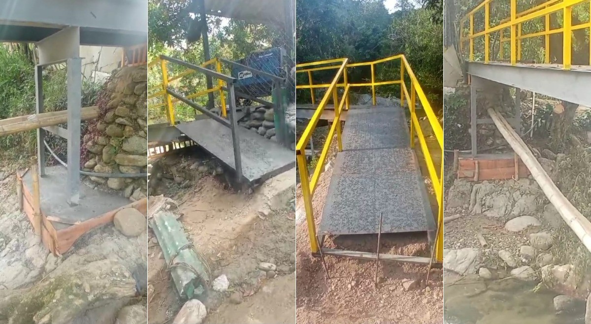 Denuncian defectos de construcción en el puente por el cual Hurtado fue detenido