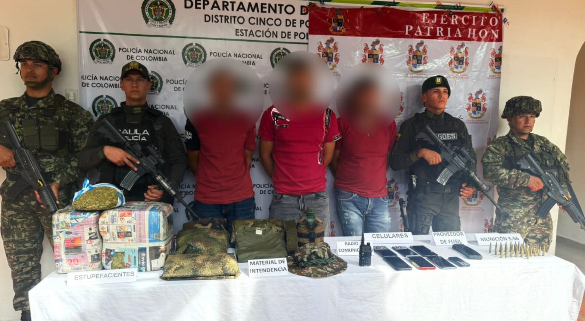 Desmantelan la red de apoyo del Frente 57 en el sur del Tolima