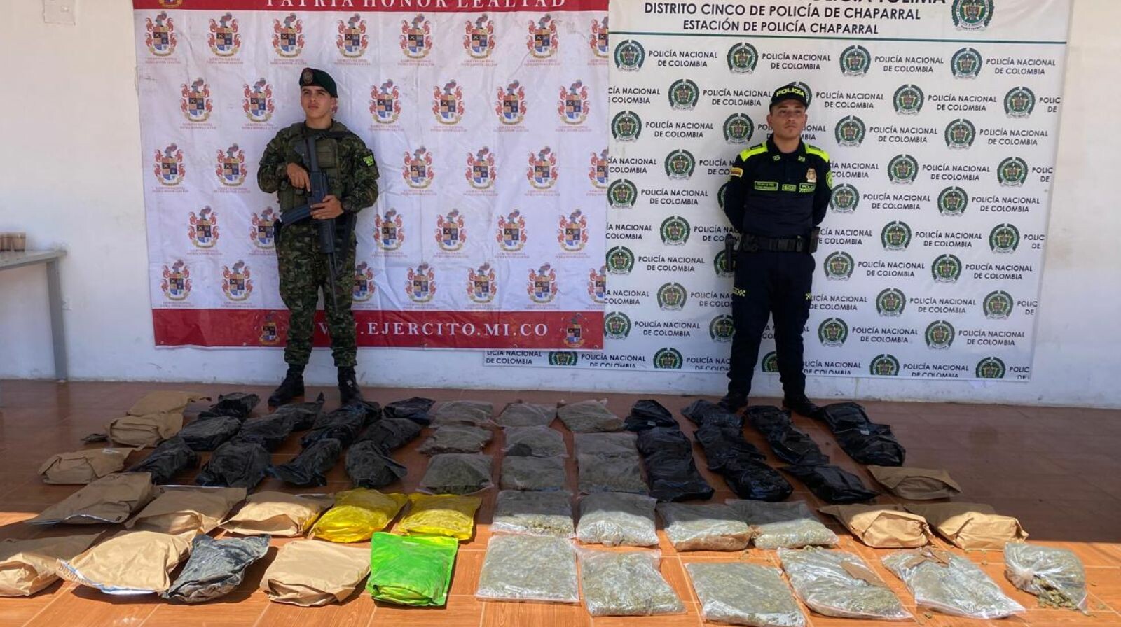Ejército incauta cargamento de marihuana en zona rural de Rioblanco