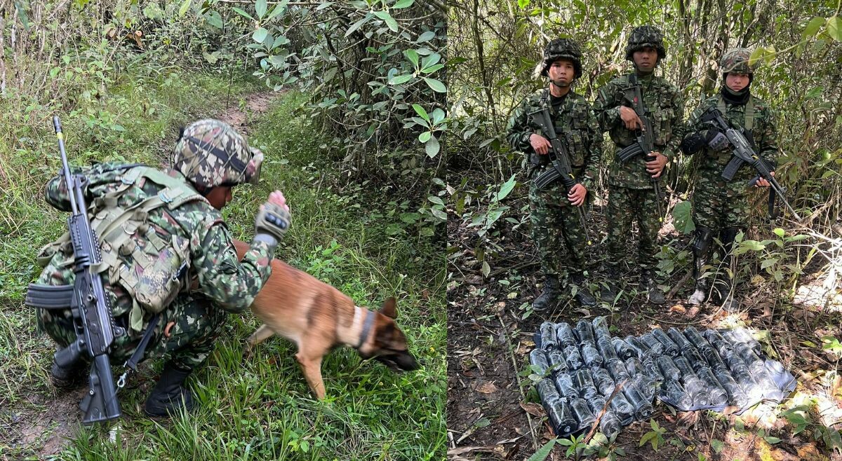 Ejército neutralizó 43 explosivos en zona rural entre Rovira y Roncesvalles