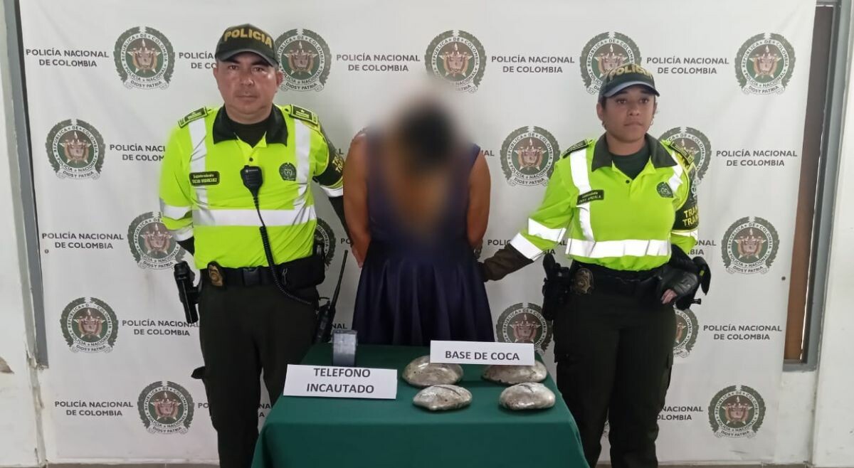 En el Guamo fue capturada una mujer por transporte de estupefacientes