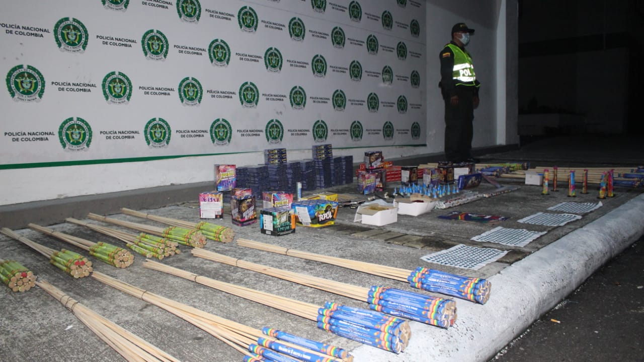 En pleno día de las velitas incautaron más 100 de kilos de pólvora en Ibagué