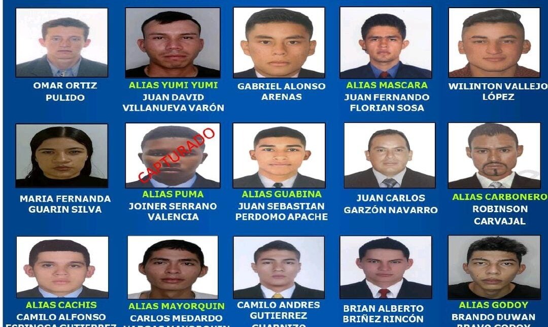 Este es el nuevo cartel de los más buscados en el Tolima